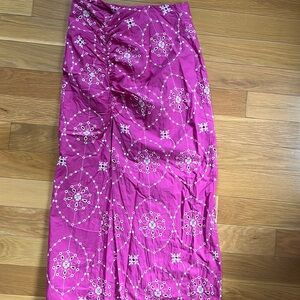 Summer pink maxi skirt size M